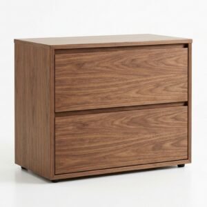 BTech 2-Drawer File Cabinet Walnut