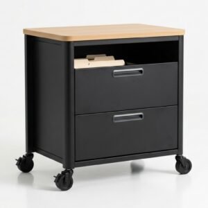 BTech Mobile File Cart X2