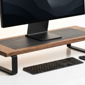 BTech Monitor Riser Black Steel R1