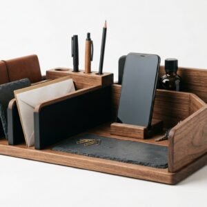 BTech Walnut Desk Organizer M3